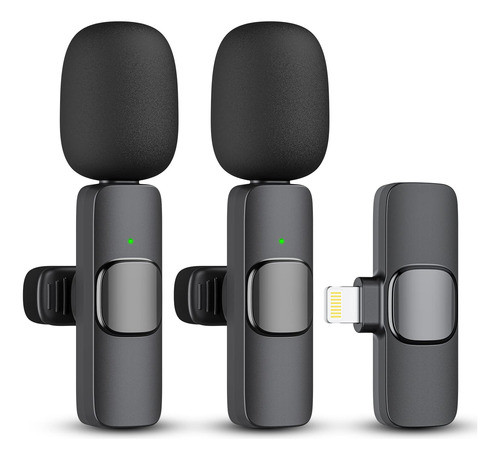 Microfonos Inalambricos 2u C/ Receptor Para iPhone iPad 0