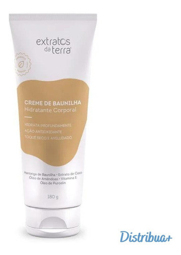 Creme Hidratante Corporal De Baunilha 180g Extratos Da Terra 1