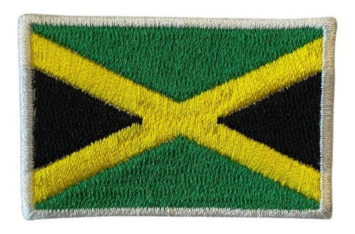 Parche Bordado Bandera Jamaica - Para Mochila - Campera 0