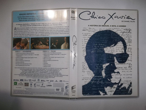 Dvd Duplo Chico Xavier A História Do Médium Com Mini Livreto 1