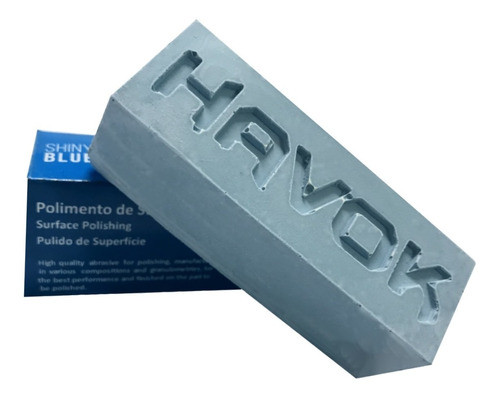 Pasta Polimento Alto Brilho Em Metais Azul Havok 200gr 1 Un 1