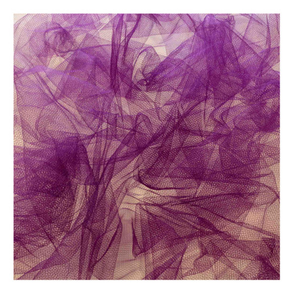 6 Metros Tecido Tule 100% Poliéster 1,20 Mt Largura Roxo 0