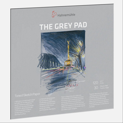 Block Hahnemuhle The Grey Pad 20x20 120g 30h 0