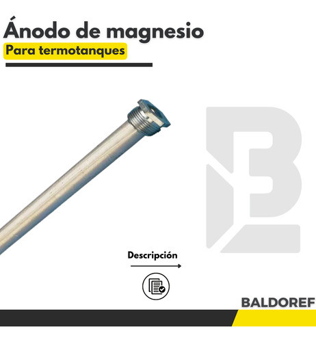 Anodo Magnesio Anticorrosivo Para Termotanque 30l 44 Cm 1