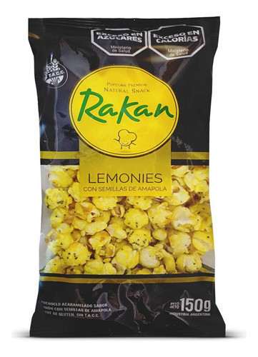 Pochoclos Acaramelados Lemonies Semillas Rakan 150g Sin Tacc 0