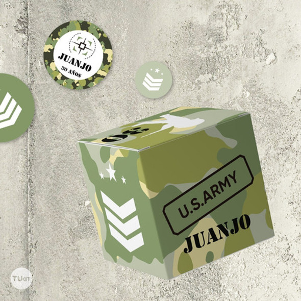 Kit Imprimible Camuflado Candy Bar Tukit 1