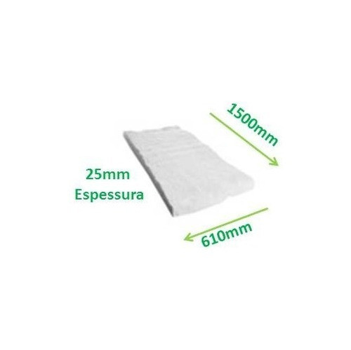 Manta Fibra Cerâmica 96 Kg/m3 Alta Temperatura 1500x610x25mm 1