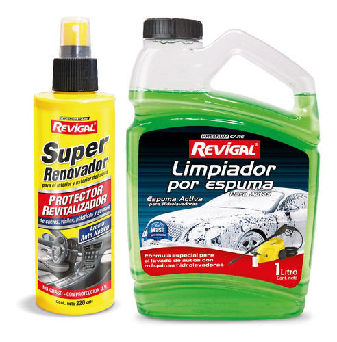 Shampoo Espuma Para Hidrolavadora Y Super Renovador Revigal 0