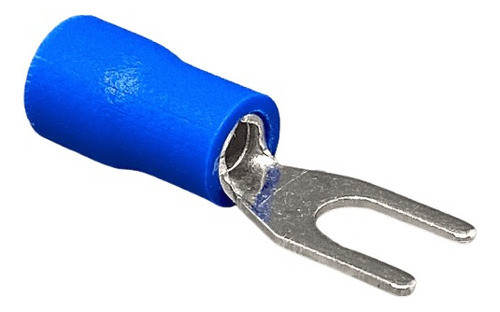 200un Terminal  Pré-isolado Forquilha 1,5 A 2,5mm - Azul 1