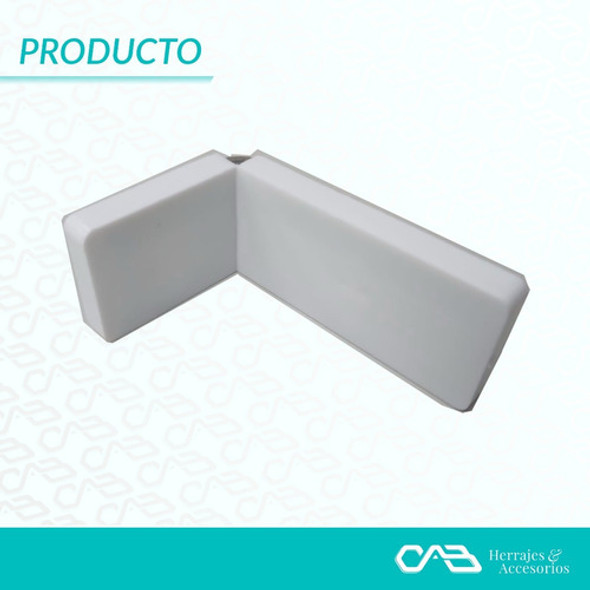 Escuadra  Mini Con Tapa Blanco 1