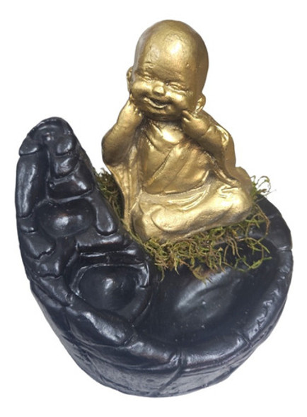 Fuente Cascada Humo Buda No Oir El Mal + 5 Sahumerios 20min. 0