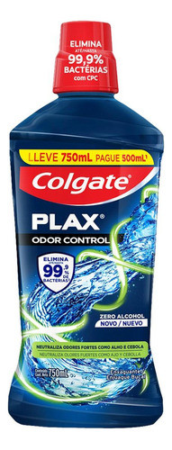 Kit C/ 2 Enxaguante Bucal Plax Odor Control 750 Ml Colgate 0