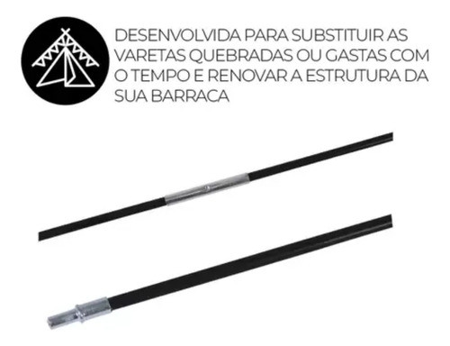 Varetas Para Barraca Acampamento Luna Mor Reposição 5pessoas 1