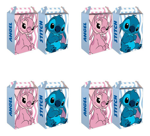 16 Unidades - Caixa Surpresa Festa Stitch Da Disney 0