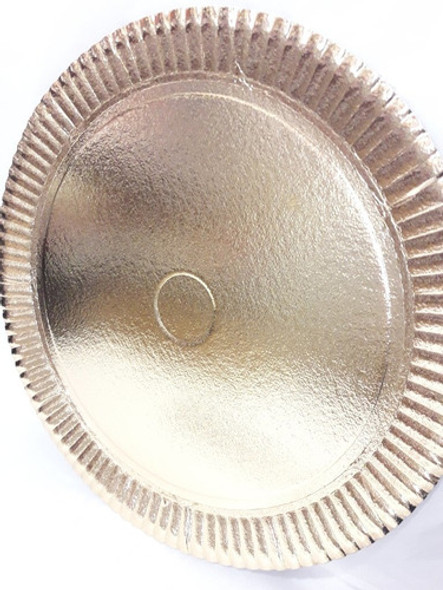 Bandeja Redonda Carton Dorada 32cm N°6 0