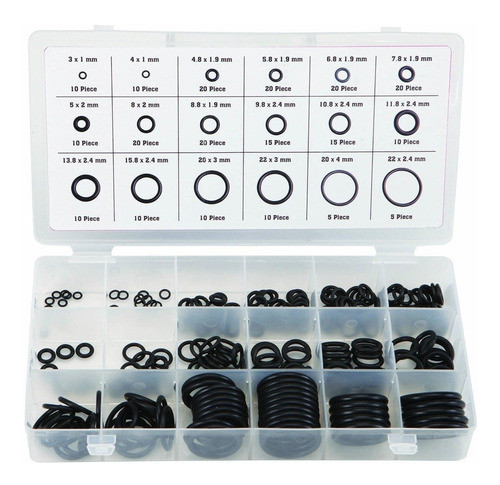 Kit Surtido De Orings O Ring  225pcs - Electroimporta - 0