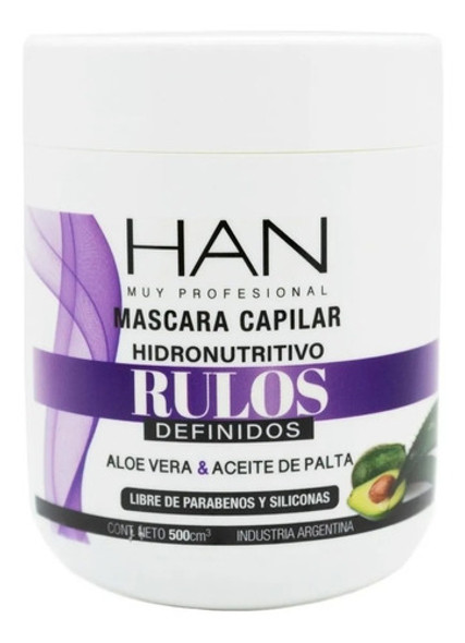 Han Mascara Rulos Definidos 500ml Apto Metodo Curly Girl 0