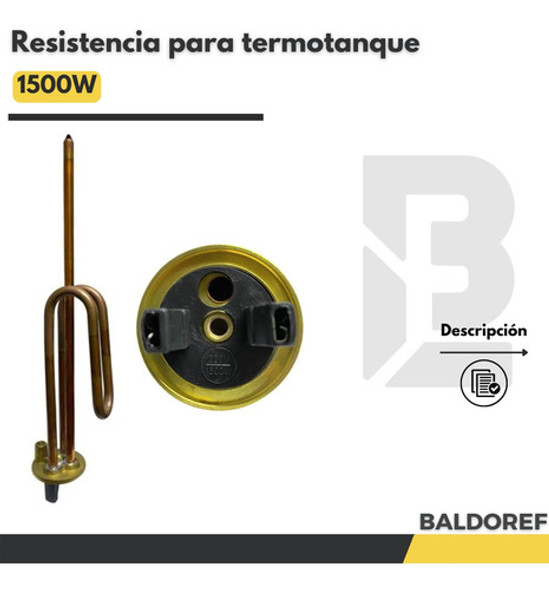 Termostato Termotanque Electrico + Resistencia Y Anodo 1