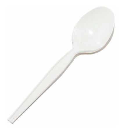 Cuchara Sopera Plástico Descartable Blanca X 100 Unidades 0