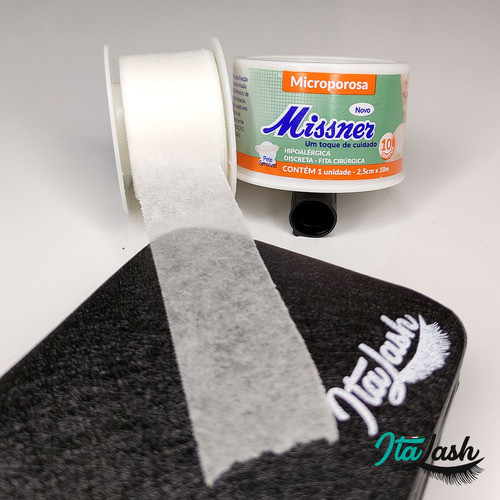 Kit Pacote 6 Fita Micropore Missner 2,5cm Branca Rolo 10m 1