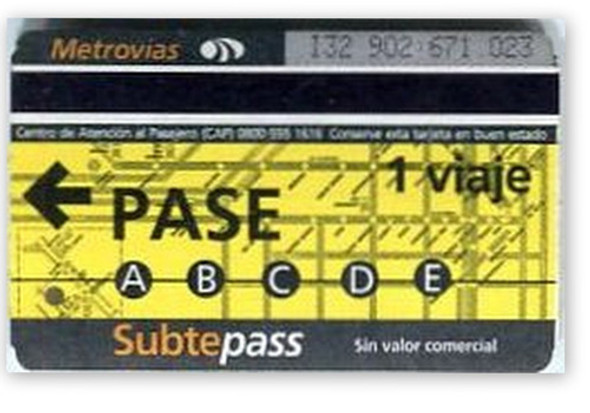 Tarjetas Subtepass Pase Viajes Subte Eleg C/u 0