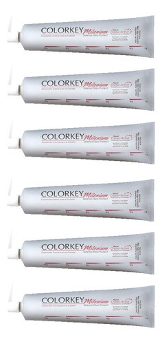 Kit 6 Tinturas Colorkey Milenium Silkey 120gr 0