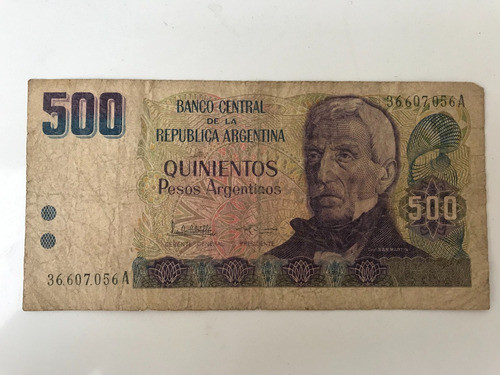 Argentina 500 Pesos Año 1984 Serie A 0
