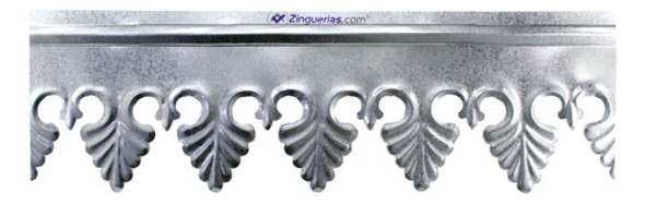 Cenefa Flor De Lis Zingueria Galvanizada 25 Cm. X 1,00 Metro 0
