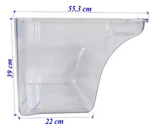 Cajon De Verduras Heladera Patrick Mabe Nf455 Cristal Drean 1