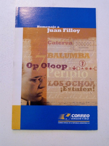 Volante Filatélico 1010.  Homenaje A Juan Filloy 0