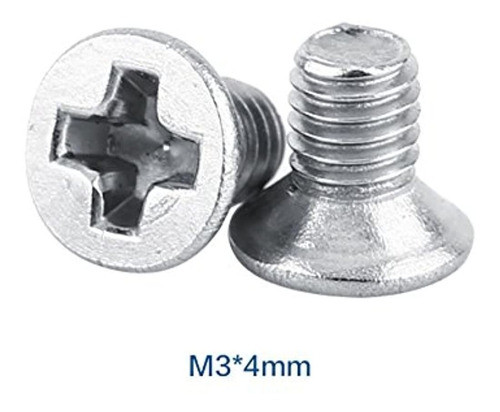 M3 Kit De Tornillo Cabeza Plana De Cabeza Avellanada M3 4 Mm 1