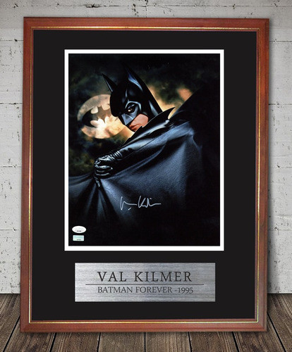 Batman Forever 1995 Foto Firmada Val Kilmer En Cuadro 0
