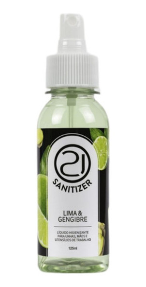 Sanitizer Lima E Gengibre Nails 21 Prep Higienizador 125ml 0