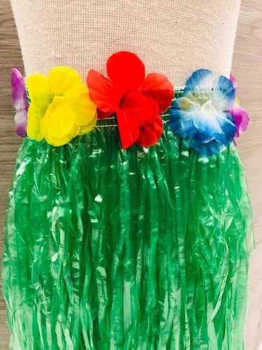 Saia Havaiana Verde Adulto Fantasias Festas 1