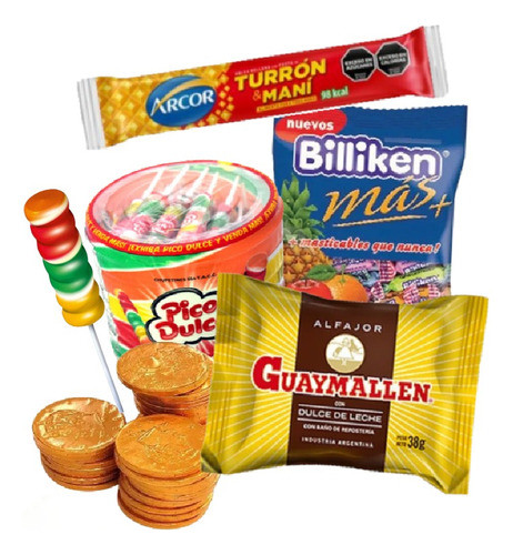 Combo Golosinas Cumpleaños 20 Chicos Fiestissima Liniers 0