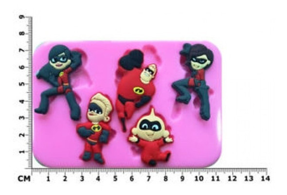 Molde De Silicone Os Incriveis Para Decorar 0