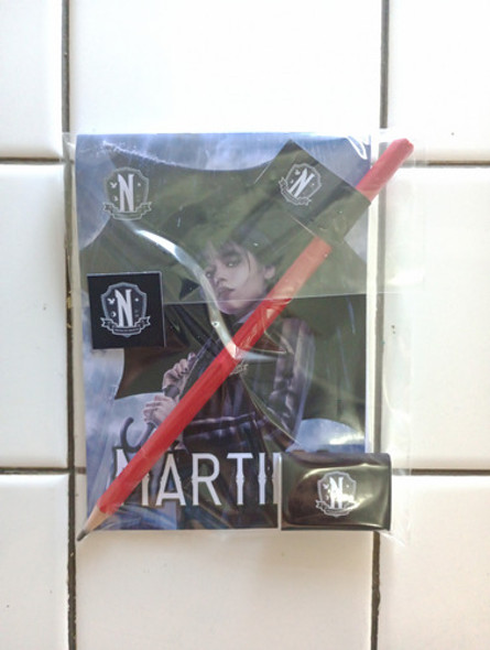 Souvenir Merlina - 20 Anotadores 20 Gomas Y 20 Lapiz Negro 1