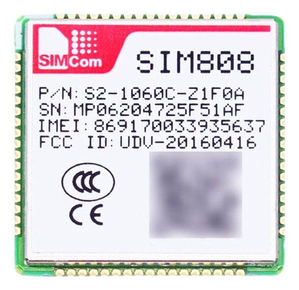 Modulo Evaluacion Sim 808 Sim-808 Sim808 Gps Gsm Gprs 0