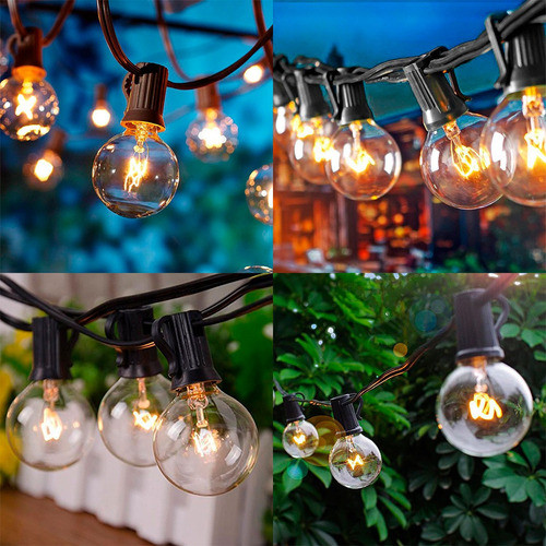 Guirnalda Guia De 25+1 Luces Vintage Oferta Calidad Exterior 1