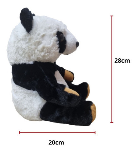 Oso Panda De Peluche Sentado 28cm C7371 1