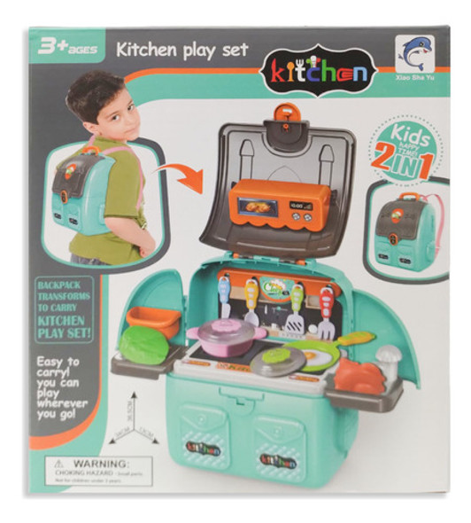 Mochila Set Juego De Cocina 2 En 1 0