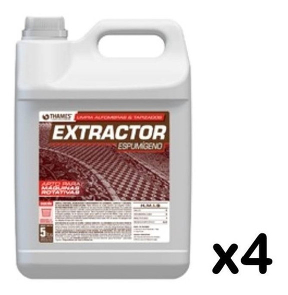 Limpia Alfombra Tapizado Extractor Espumigeno X4 5lt. Thames 1 Limpia Alfombra Tapizado Extractor Espumigeno X4 5lt. Thames 1