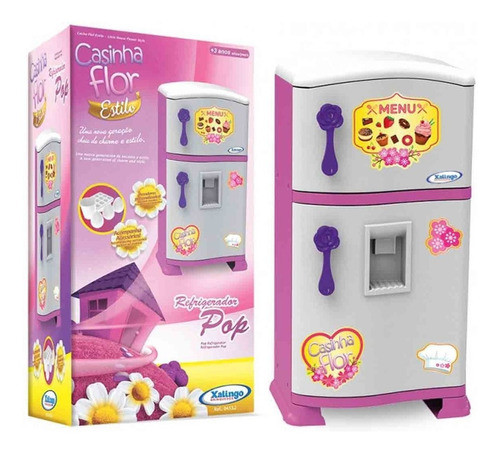 Refrigerador Rosa Pop Casinha Flor - Xalingo 0