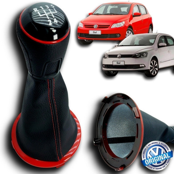 Kit Prolonga+coifa+bola+freio Mão Gol G4 G5/6 Vermelho 1 Kit Prolonga+coifa+bola+freio Mão Gol G4 G5/6 Vermelho 1