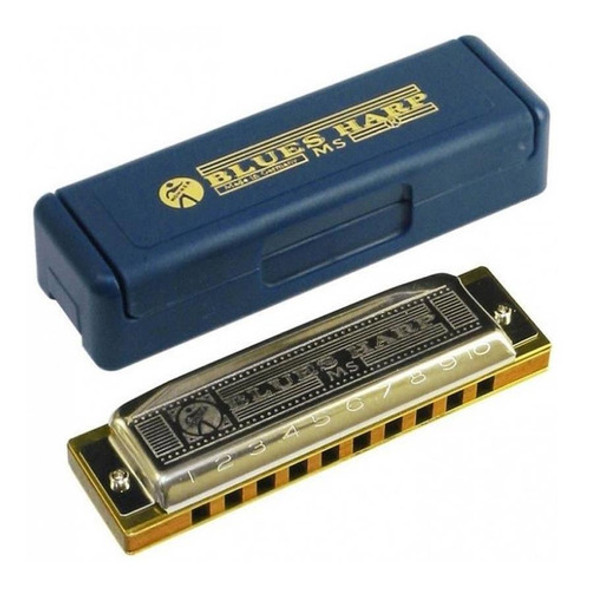 Armónica Hohner Blues Harp En Sib Bb Diatónica 1