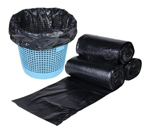 100 Bolsas De Residuos En Rollo 50 X 60 -  1 Rollo 0