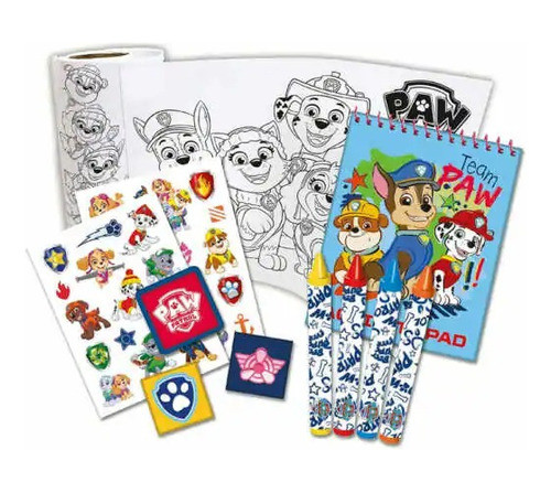 Paw Patrol Cartera Maletín Creativo + Piezas Para Colorear 1