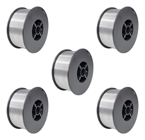 Alambre Flux Mig Soldar Sin Gas Set 5 Rollo X 1kg 0,9mm 0