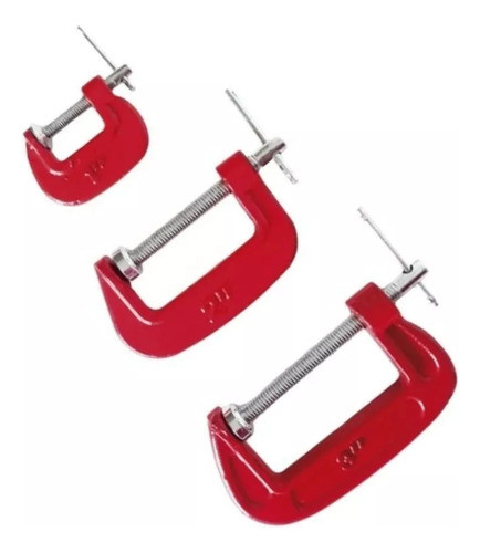 Prensa Mini Tipo G Set X 3 Piezas 1 2 3 Pulgadas Juego Kit 0