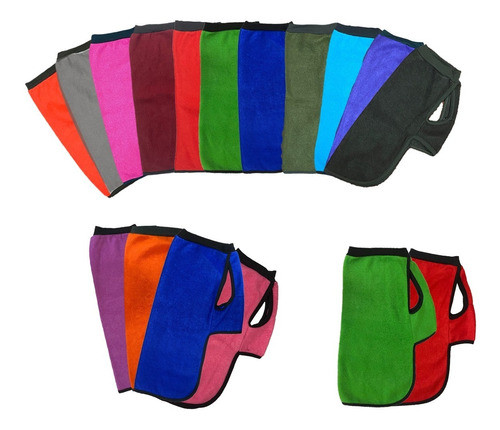 Poncho Capa Buzo Abrigo Polar Para Mascotas Liso Talle 1 1